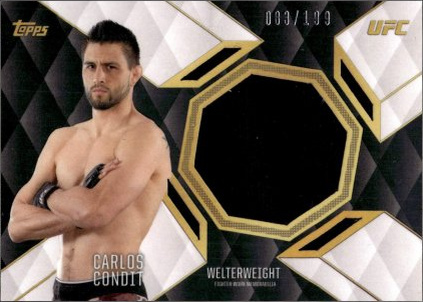 Carlos Condit 2016 Topps UFC Top of the Class Top of the Class Relics #TCR-CC Gold