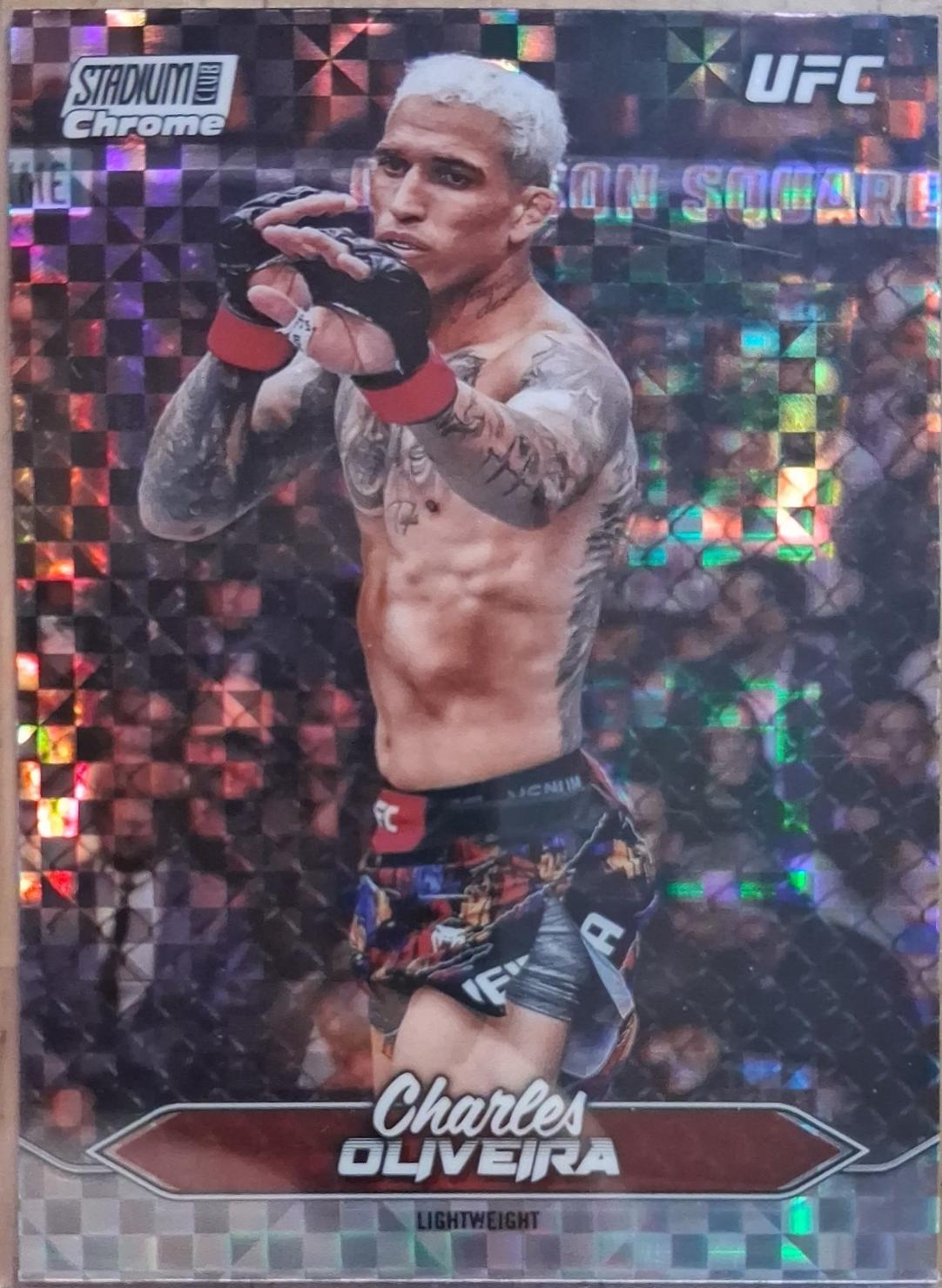 Charles Oliveira 2025 Topps Stadium Club UFC Base Chrome #C-36 X-Fractor