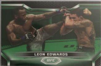 Leon Edwards 2020 Topps UFC Knockout Base #22 Green