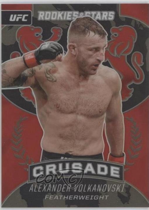 Alexander Volkanovski 2021 Panini Chronicles UFC Base Crusade #236 Red
