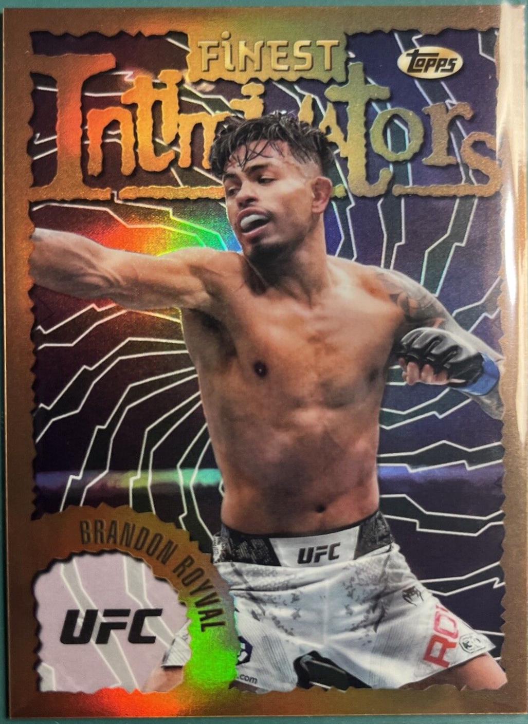 Brandon Royval 2024 Topps Finest UFC Intimidators #INT-30 Refractor