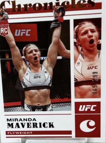 Miranda Maverick 2023 Panini Chronicles UFC Base Noir #421 Bronze