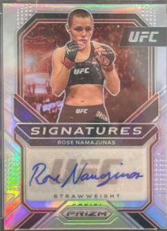 Rose Namajunas 2021 Panini Prizm UFC Signatures #16 Silver