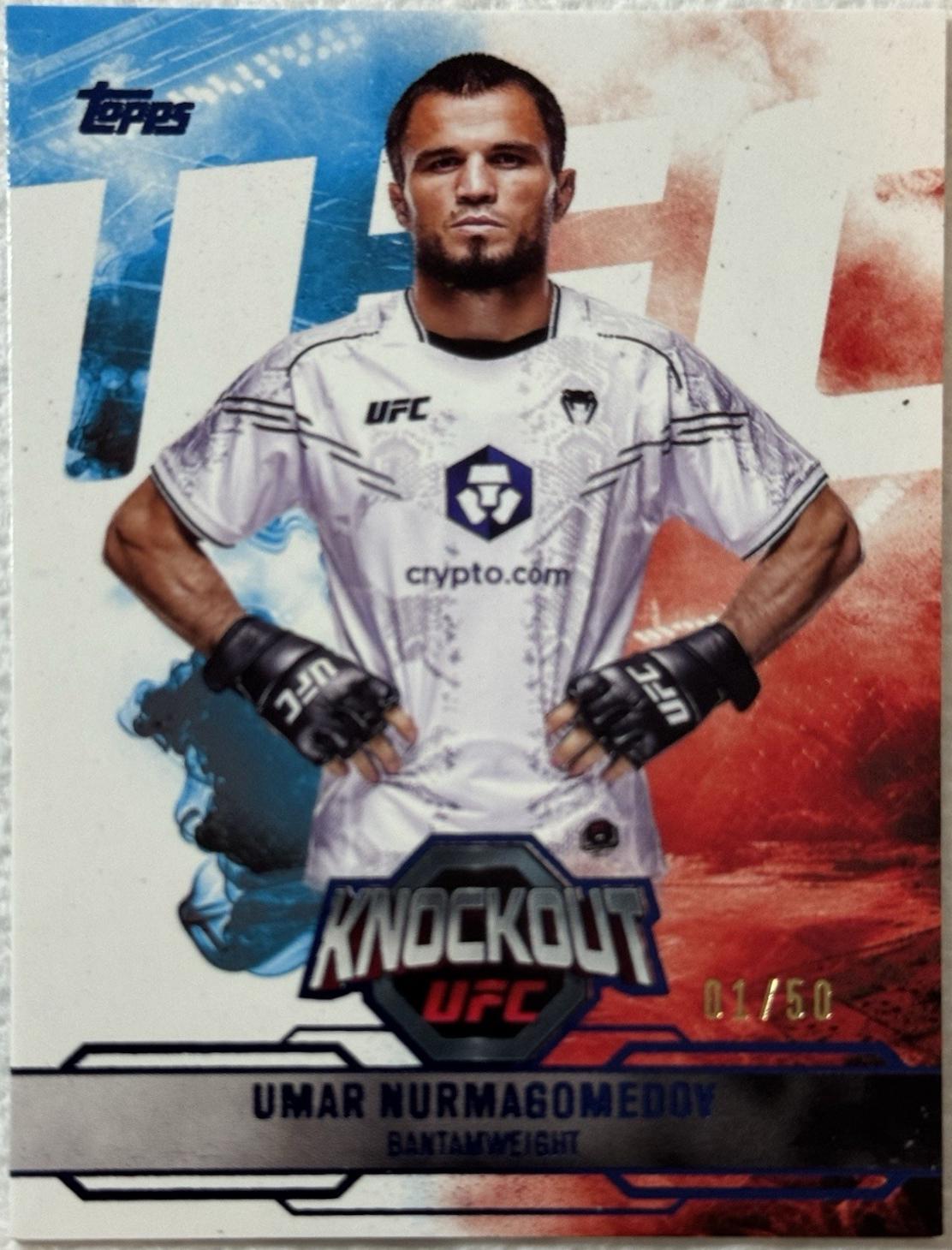 Umar Nurmagomedov 2025 Topps Knockout UFC Base #99 Blue