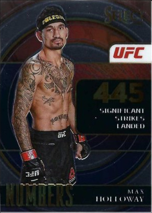 Max Holloway 2022 Panini Select UFC Select Numbers #4 Black