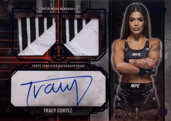 Tracy Cortez 2025 Topps Knockout UFC Tier 1 Dual Relic Autographs #TRA-TC Blue