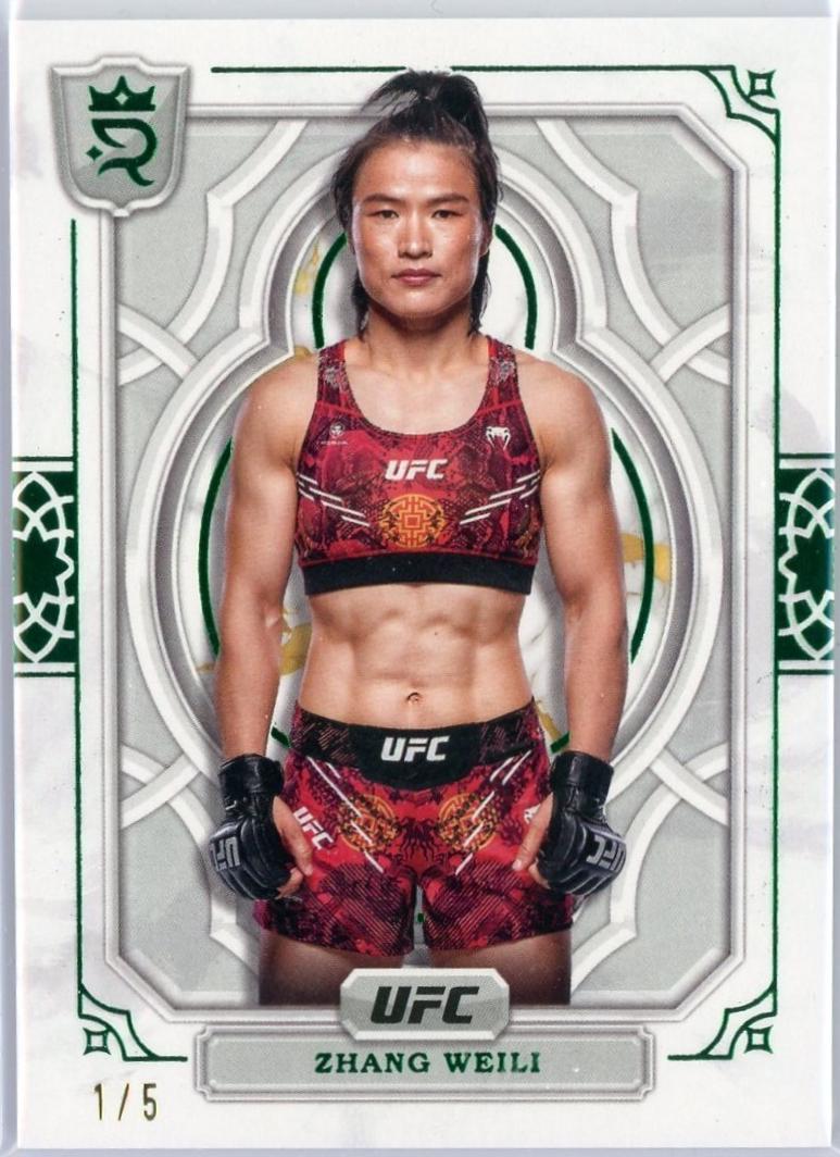 Zhang Weili 2024 Topps Royalty UFC Base #20 Green