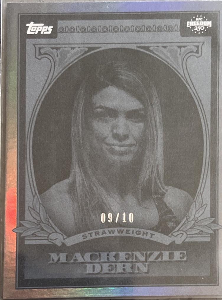 Mackenzie Dern 2026 Topps UFC Freedom 250 UFC Dollar #UD-27 Foilfractor