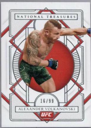 Alexander Volkanovski 2021 Panini Chronicles UFC Base National Treasures #375 Platinum