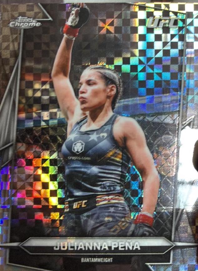 Julianna Peña 2026 Topps Chrome UFC Base #175 X-fractor