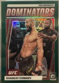 Khamzat Chimaev 2023 Panini Donruss Optic UFC Dominators #11 Green