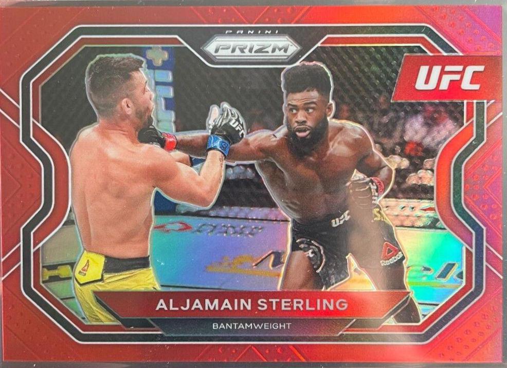 Aljamain Sterling 2021 Panini Prizm UFC Base #152 Red