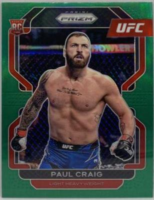Paul Craig 2022 Panini Prizm UFC Base #170 Green
