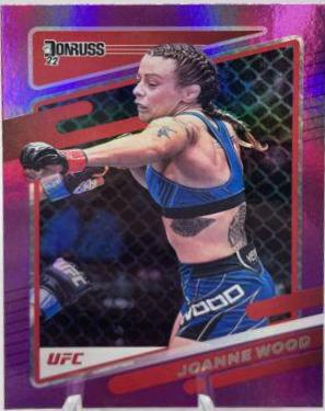 Joanne Wood 2022 Panini Donruss UFC Base #2 Purple Flood