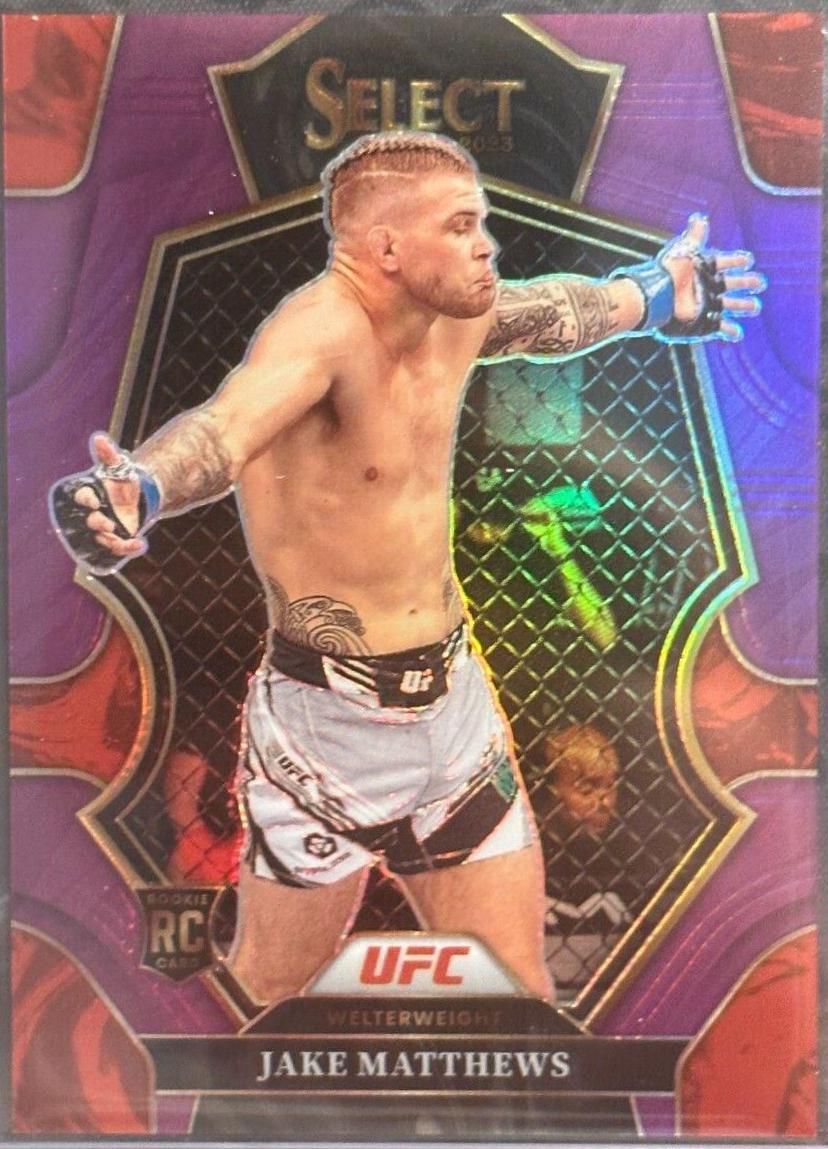 Jake Matthews 2023 Panini Select UFC Premier Level #114 Purple