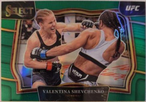 Valentina Shevchenko 2023 Panini Select UFC Octagonside #229 Green