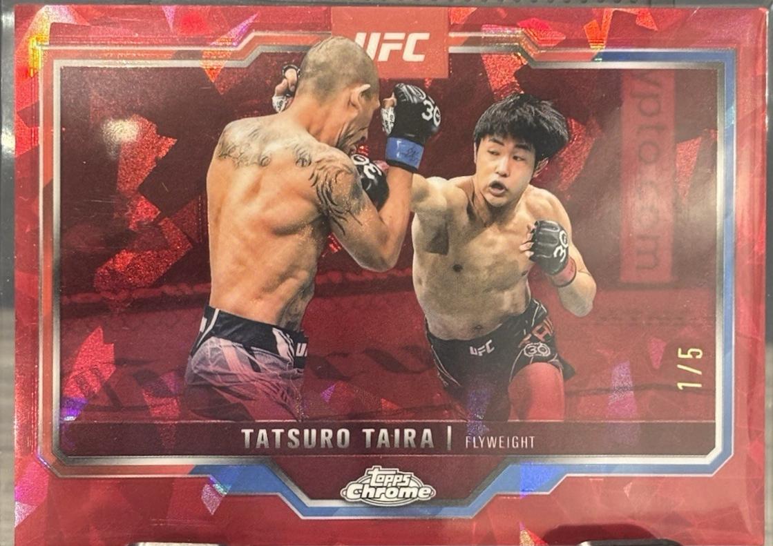 Tatsuro Taira 2025 Topps Chrome Sapphire UFC Base Sapphire #190 Red Sapphire