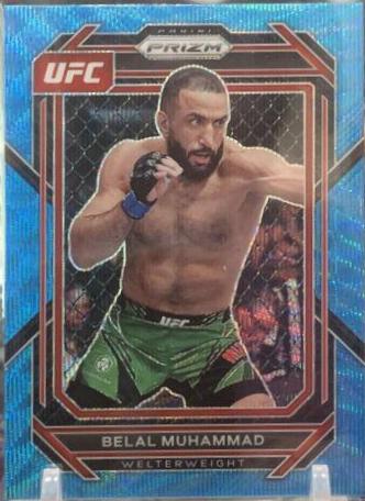 Belal Muhammad 2023 Panini Prizm UFC Base #113 Blue Wave