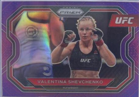 Valentina Shevchenko 2021 Panini Prizm UFC Base #139 Purple