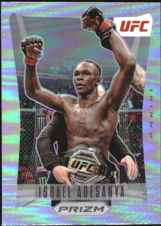 Israel Adesanya 2022 Panini Prizm UFC Prizm Flashback #3 Silver
