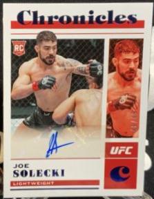 Joe Solecki 2023 Panini Chronicles UFC Chronicles Signatures #34 Blue