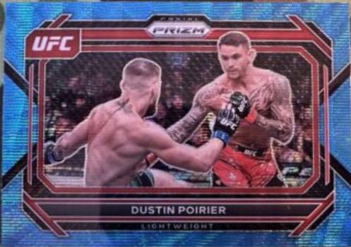 Dustin Poirier 2023 Panini Prizm UFC Base #2 Blue Wave