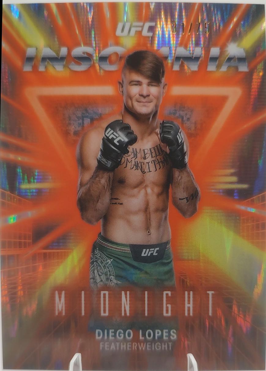 Diego Lopes 2025 Topps Midnight UFC Insomnia #IN-11 Dusk