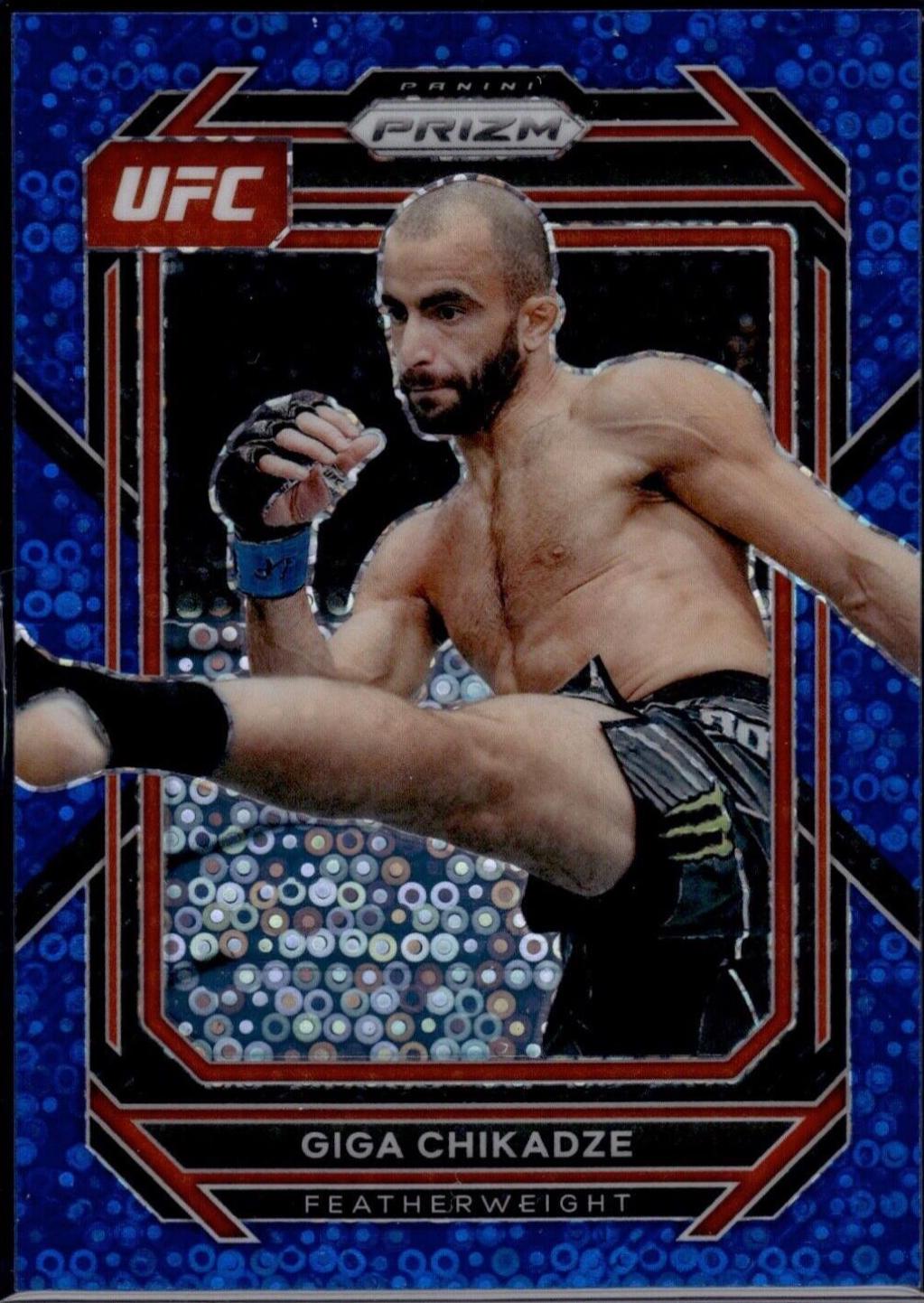 Giga Chikadze 2023 Panini Prizm Under Card UFC Base #137 Blue