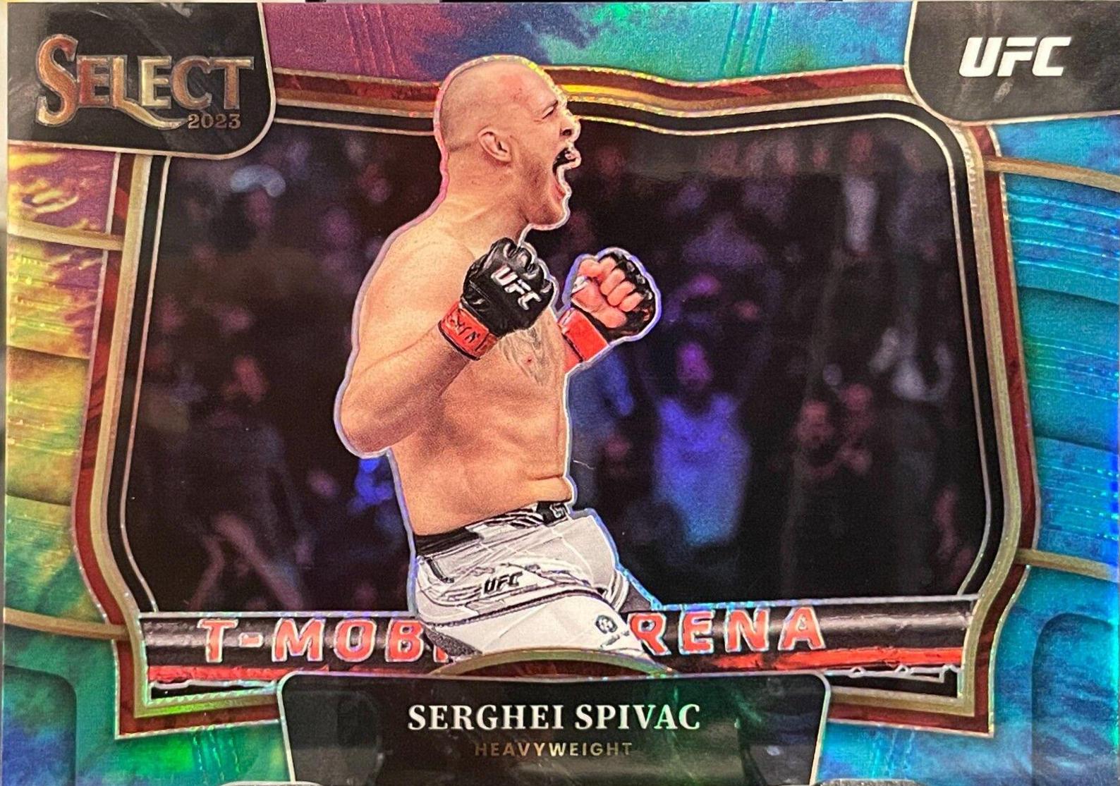Serghei Spivac 2023 Panini Select UFC Octagonside #237 Tie Dye