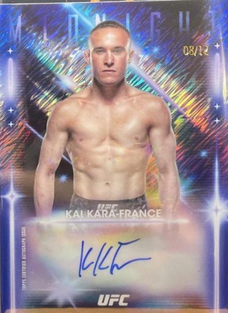 Kai Kara-France 2025 Topps Midnight UFC Glimmer Graphs #GRG-KF Midnight