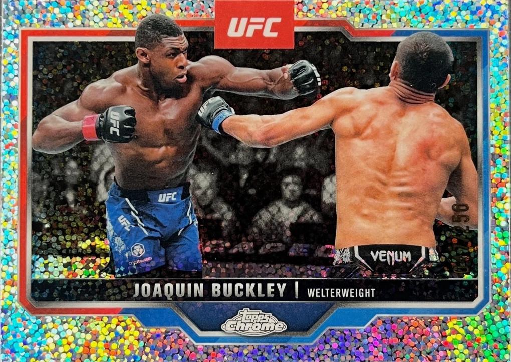 Joaquin Buckley 2025 Topps Chrome UFC Base #39 Speckle Refractor