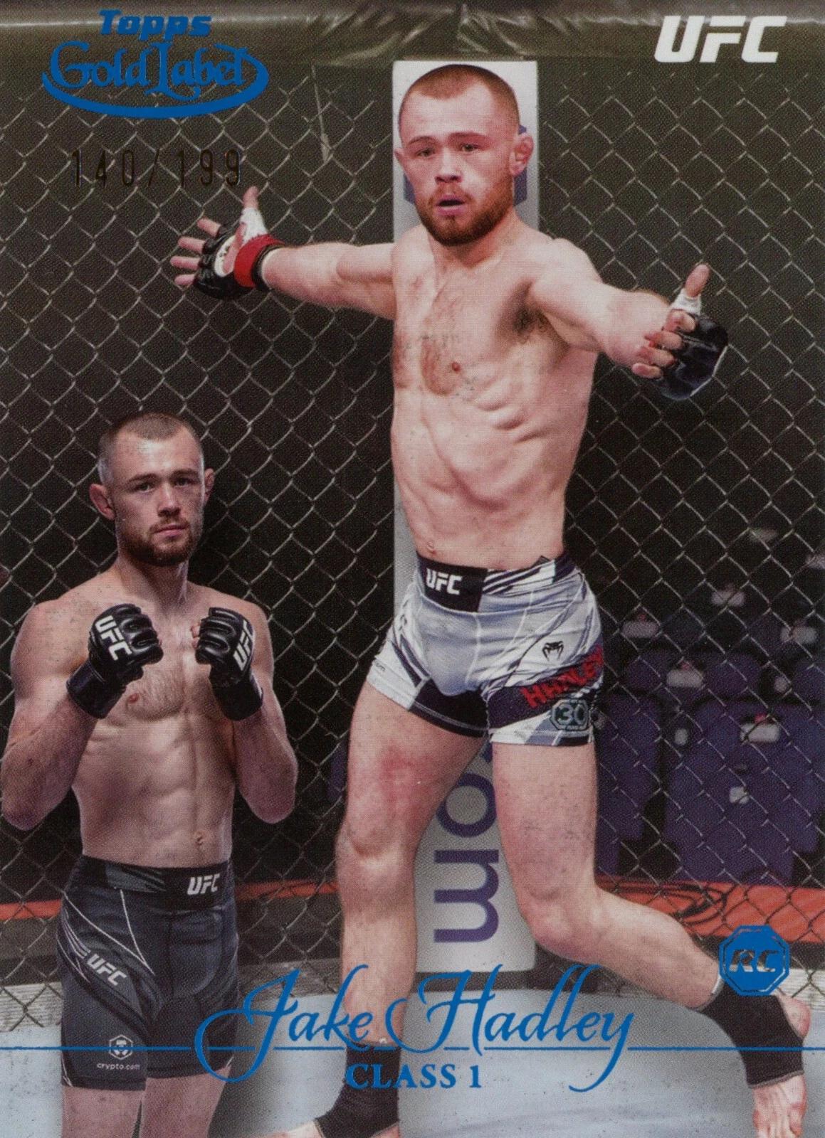 Jake Hadley 2024 Topps Gold Label UFC Base Class I #54 Blue