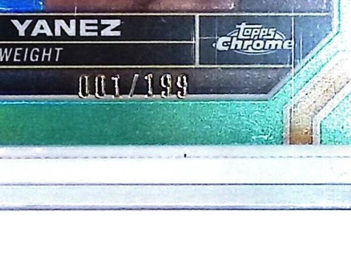 Adrian Yanez 2024 Topps Chrome UFC Base #2 Aqua Refractor