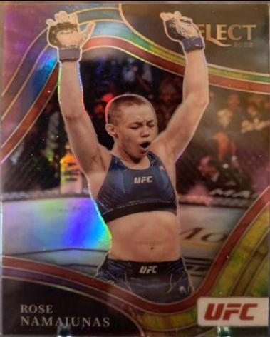 Rose Namajunas 2022 Panini Select UFC Octagonside #261 Tie Dye
