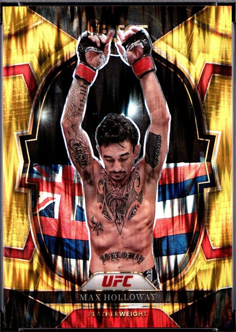 Max Holloway 2023 Panini Select UFC Concourse #85 Gold Flash