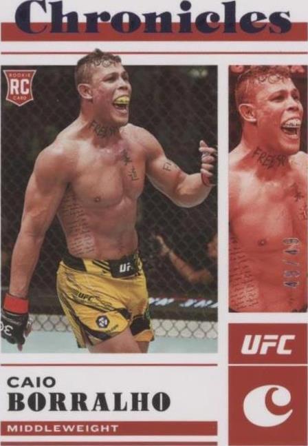Caio Borralho 2023 Panini Chronicles UFC Base Chronicles #76 Purple
