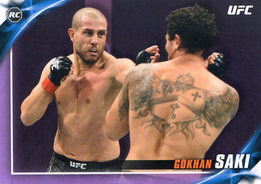 Gökhan Saki 2019 Topps UFC Knockout Base #97 Purple