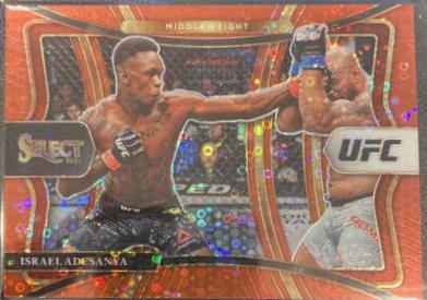 Israel Adesanya 2021 Panini Select UFC Premier Level #134 Red Disco