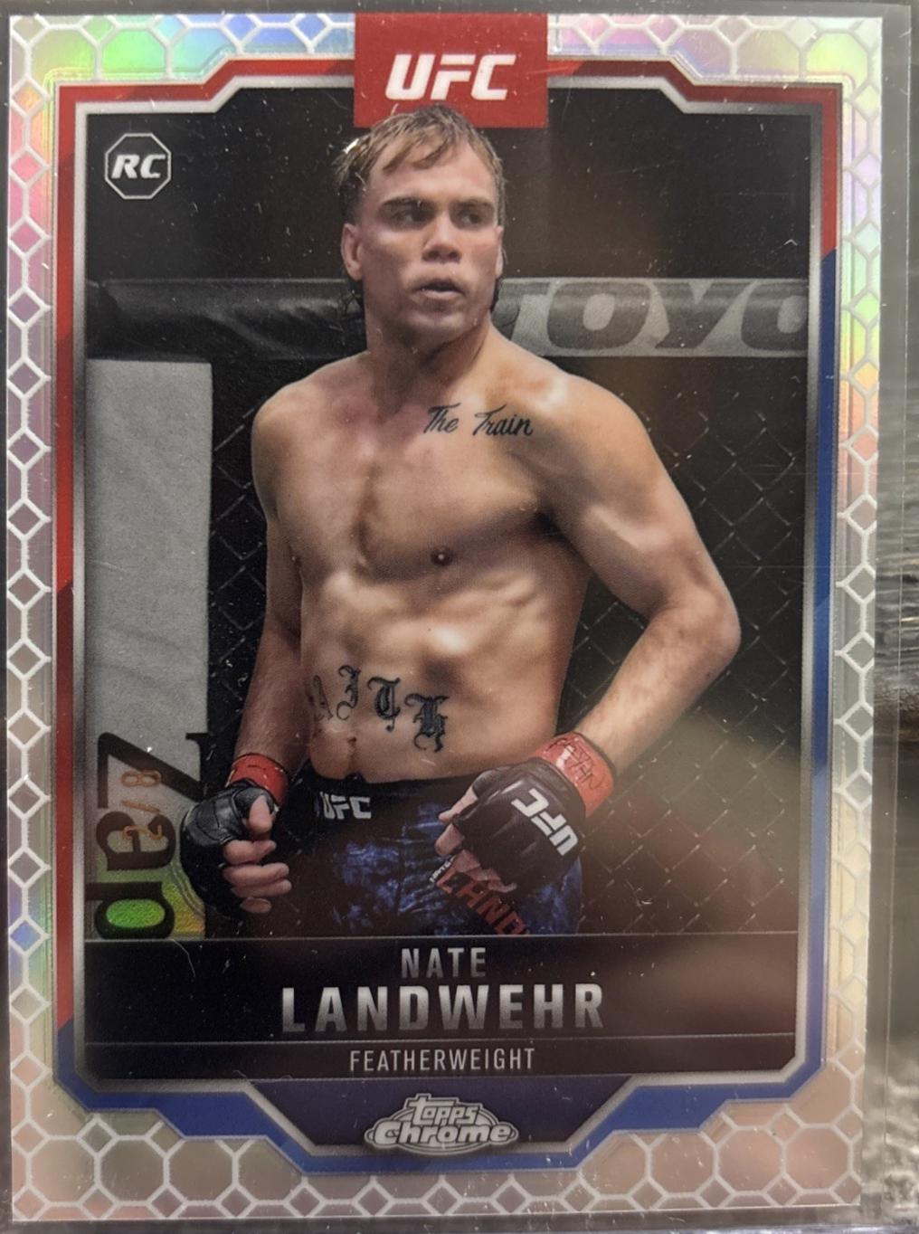 Nate Landwehr 2025 Topps Chrome UFC Base #85 OctaFractor