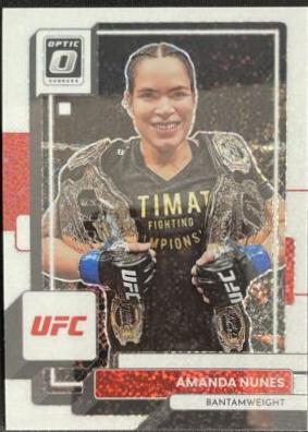 Amanda Nunes 2023 Panini Donruss Optic UFC Base #57 White Sparkle