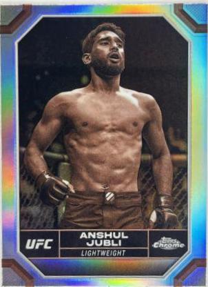 Anshul Jubli 2024 Topps Chrome UFC Base #18 Sepia Refractor