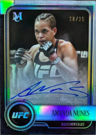 Amanda Nunes 2019 Topps UFC Museum Collection Museum Autographs #MA-AN Ruby