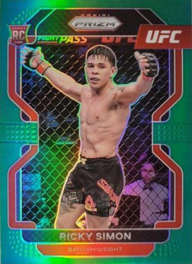 Ricky Simon 2022 Panini Prizm UFC Base #112 Green