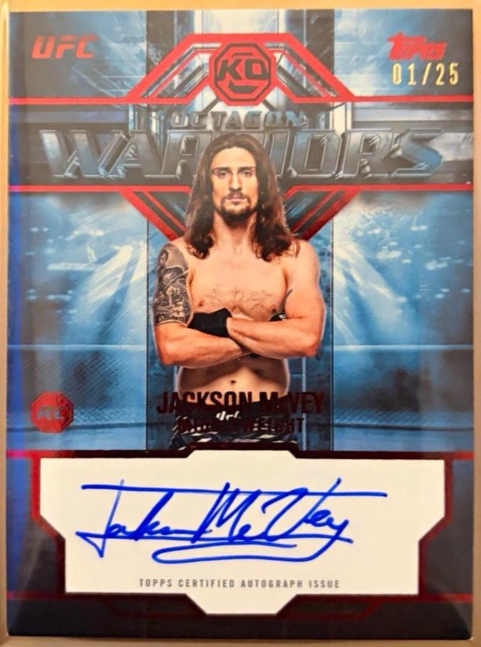 Jackson McVey 2026 Topps Knockout UFC Octagon Warriors #OWS-JM Platinum