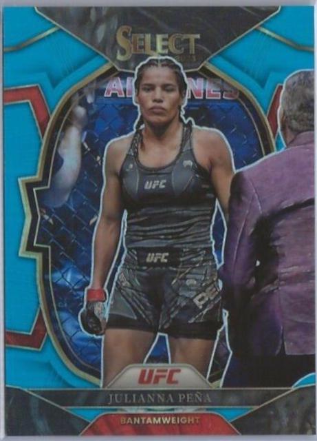 Julianna Peña 2023 Panini Select UFC Concourse #37 Light Blue