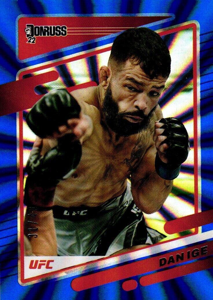 Dan Ige 2022 Panini Donruss UFC Base #139 Blue
