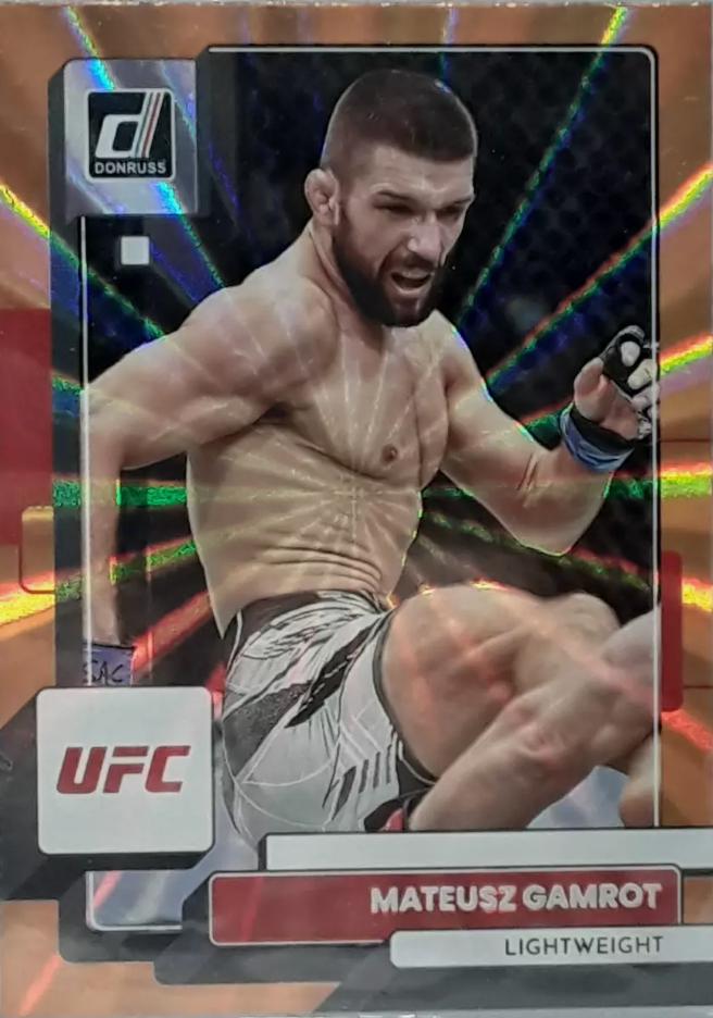 Mateusz Gamrot 2023 Panini Donruss UFC Base #95 Orange Laser