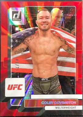 Colby Covington 2023 Panini Donruss UFC Base #10 Red Laser