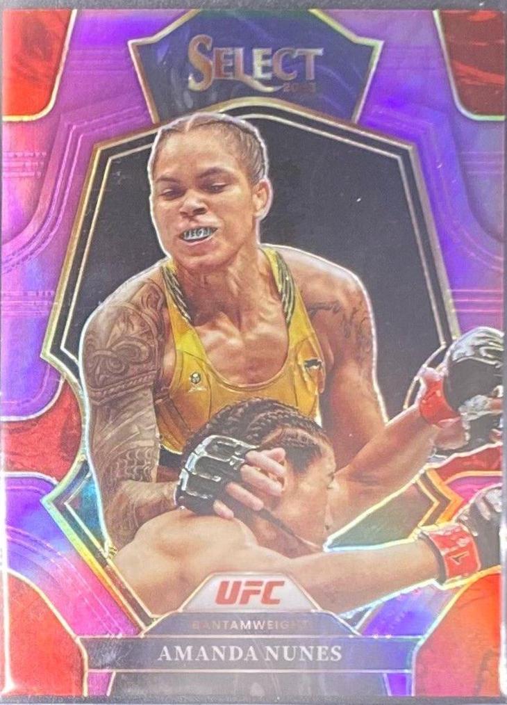 Amanda Nunes 2023 Panini Select UFC Octagonside #204 Purple