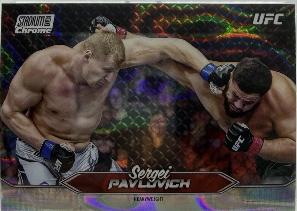 Sergei Pavlovich 2025 Topps Stadium Club UFC Base Chrome #C-143 Lava